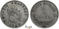 Italien-Königreich 1 Lira Vittorio Emanuele II. 1859/1861-1878. -