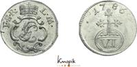 6 Pfennig 1786 Schwarzburg-Rudolstadt Ludwig Günther II. 1767-1790. min. Schrötlingsfehler, fast Stempelglanz