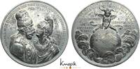 Erster Weltkrieg Versilberte Spottmedaille -