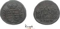 Sachsen-Coburg-Saalfeld Cu Heller Franz Josias 1745-1764. -