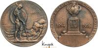 Erster Weltkrieg Bronzierte Zinkmedaille -