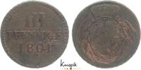 Sachsen-Albertinische Linie Cu 3 Pfennig Friedrich August III. 1763-1806. -