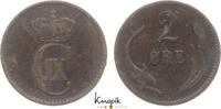 Dänemark 2 Öre 1 Christian IX. 1863-1906. -