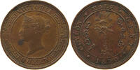 CEYLON 1/2 CENT Victoria 1837-1901 -
