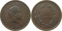 PORTUGAL 20 REIS CARLOS I. (1889-1908) -