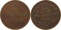WÜRTTEMBERG 1/2 KREUZER 1854 Wilhelm I. (1816-1864) SS- 9,00 EUR  + 5,99 EUR frais d'envoi