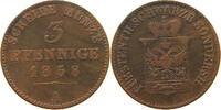 SCHWARZBURG SONDERSHAUSEN 3 PFENNIG 1858 A Günther Friedrich Karl II. 18... 9,00 EUR  + 5,99 EUR frais d'envoi