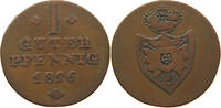 SCHAUMBURG HESSEN PFENNIG Georg Wilhelm 1807-1860 -