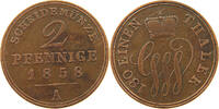 SCHAUMBURG LIPPE 2 PFENNIG Georg Wilhelm 1807-1860 -