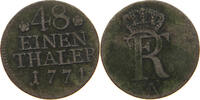 BRANDENBURG PREUSSEN 1/48 TALER Friedrich II. der Große (1740-1786) -