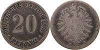 KAISERREICH 20 PFENNIG 1875 B S