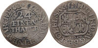 SACHSEN ALBERTINISCHE LINIE 1/24 TALER Friedrich August II. 1733-1763 -