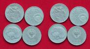RUSSIA ROUBLE COLLECTION LOT RUSSIA ROUBLES 4pc 46g -