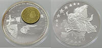SPAIN MEDAL 2002 EUROPEAN CURRENCY PROOF 25,00 EUR  + 5,99 EUR frais d'envoi