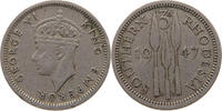SOUTHERN RHODESIA 3 PENCE George VI. (1936-1952) -
