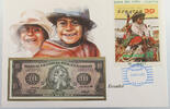 EQUADOR STATIONERY 10 SUCRES -