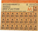 SWEDEN RATION CARD MATT-FETT -