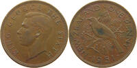 NEW ZEALAND PENNY 1951 George VI. (1936-1952) SS 4,00 EUR  + 5,99 EUR frais d'envoi