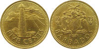 BARBADOS 5 CENTS 1973 VZ 8,00 EUR  + 5,99 EUR frais d'envoi