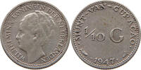 CURACAO 1/10 GULDEN Wilhelmina 1890-1948 -