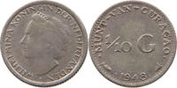 CURACAO 1/10 GULDEN Wilhelmina 1890-1948 -