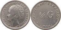 CURACAO 1/4 GULDEN Wilhelmina 1890-1948 -
