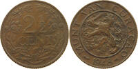 CURACAO 2 1/2 CENTS Wilhelmina 1890-1948 -