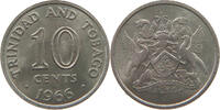 TRINIDAD AND TOBAGO 10 CENTS 1966 VZ 8,00 EUR  + 5,99 EUR frais d'envoi