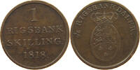 DENMARK RIGSBANKSKILLING 1818 Frederik VI. 1808-1839 SS 20,00 EUR  + 5,99 EUR frais d'envoi