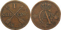 SWEDEN SKILLING Gustav IV. Adolf (1792-1809) OVERSTRUCK -