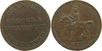 GREAT BRITAIN FARTHING Oxfordshire NETTLEBED Farthing Token 1835 CHAMPION GROCER & IRONMONGER -