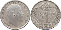GREAT BRITAIN 4 PENCE MAUNDY Edward VII., 1901 - 1910 -
