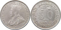 CEYLON 50 CENTS George V. (1910-1936) -