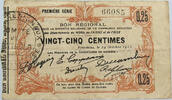 FRANCE 25 CENTIMES AISNE -