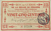 FRANCE 25 CENTIMES PERONNE -
