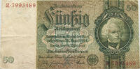 DEUTSCHLAND 50 MARK 1933 SS 21,00 EUR  + 5,99 EUR frais d'envoi