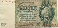 DEUTSCHLAND 50 MARK 1933 SS 19,00 EUR  + 5,99 EUR frais d'envoi