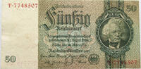 DEUTSCHLAND 50 MARK 1933 SS+ 19,00 EUR  + 5,99 EUR frais d'envoi