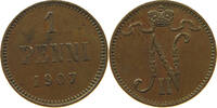 FINLAND PENNI Nikolaus II. (1894-1917) -