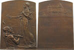 Haus Habsburg Plaquette Saint Louis Universal Exhibition. Bronze medal, 1904 by Louis Bottée. -
