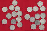 DRITTES REICH 50 REICHSPFENNIG COLLECTION LOT THIRD REICH 50 REICHSPFENNIG 12PC 18G -