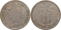 BELGIAN CONGO FRANC Albert I. 1909-1934 -