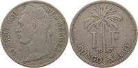 BELGIAN CONGO FRANC Albert I. 1909-1934 -