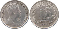 CEYLON 10 CENTS Edward VII. (1901 - 1910) -