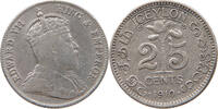 CEYLON 25 CENTS Edward VII. (1901 - 1910) -