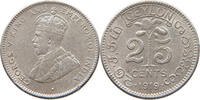 CEYLON 25 CENTS George V. (1910-1936) -