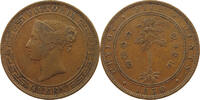 CEYLON 5 CENTS Victoria 1837-1901 -
