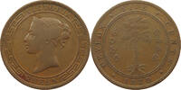 CEYLON 5 CENTS Victoria 1837-1901 -