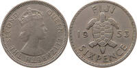 FIJI 6 PENCE Elizabeth II. (1952-2022) -