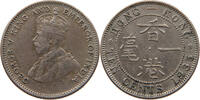HONG KONG 10 CENTS George V. (1910-1936) -